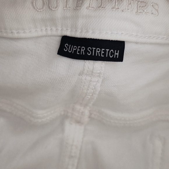 American Eagle White Super Stretch Skinny Jeggings Size 12 x-Long - Picture 6 of 8